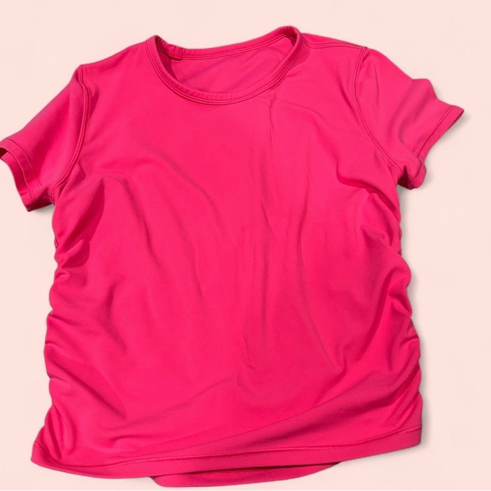 lululemon athletica Bright Pink Short Sleeve Tee